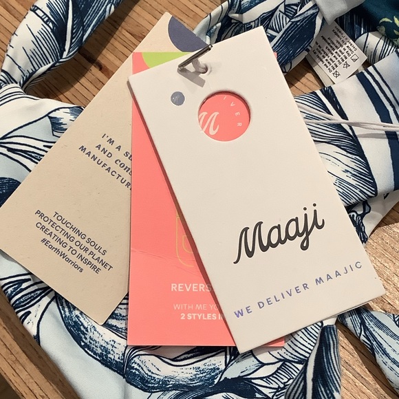 Maaji Calla Lilly Romania Side Tie Reversible Bikini Bottom - Picture 7 of 10